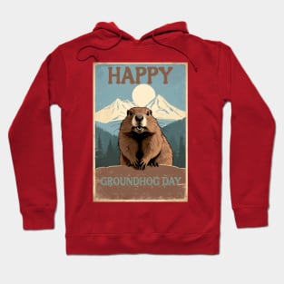 Funny Happy Groundhog Day for lover Groundhog Hoodie